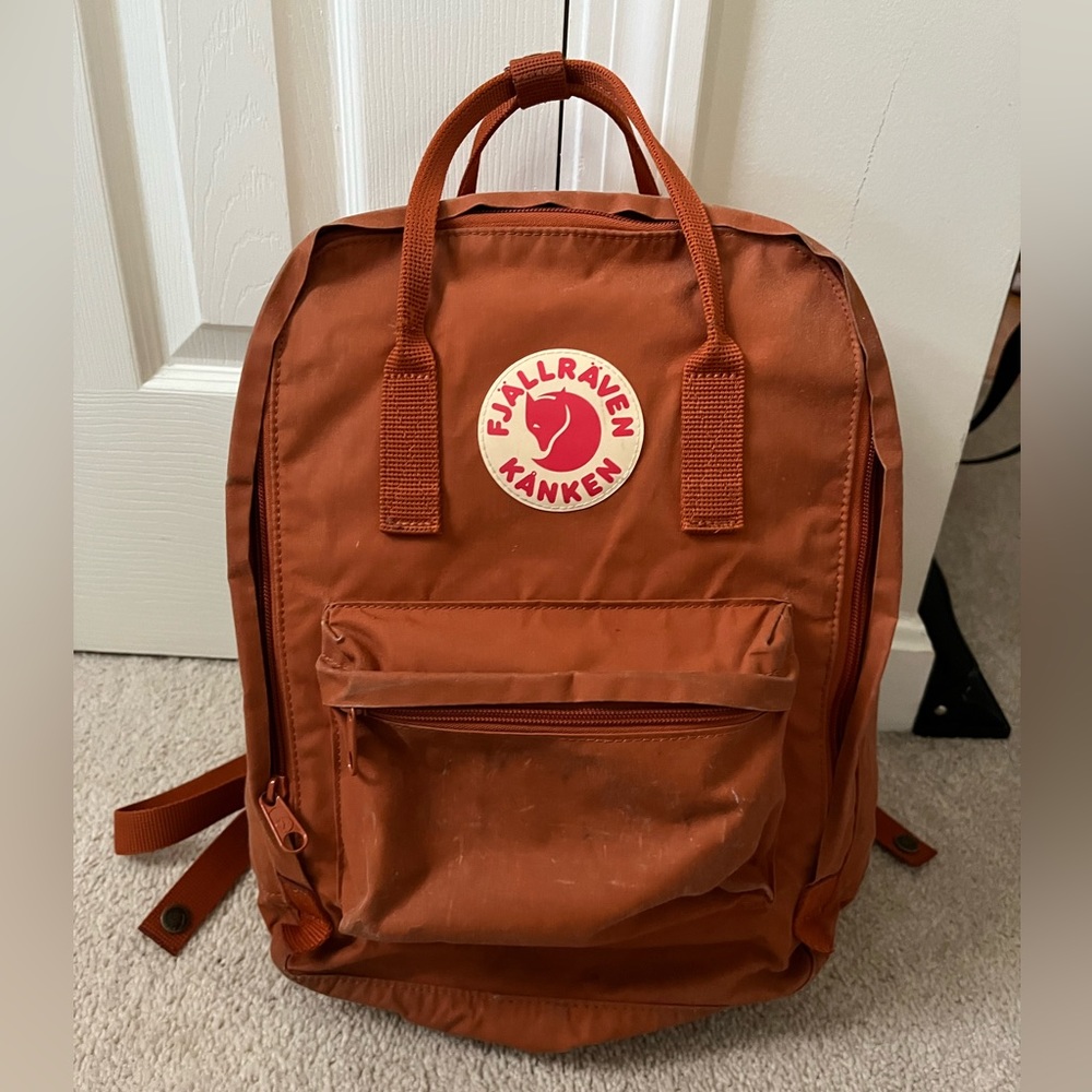 Fjallraven Kanken Backpack in Rust Orange